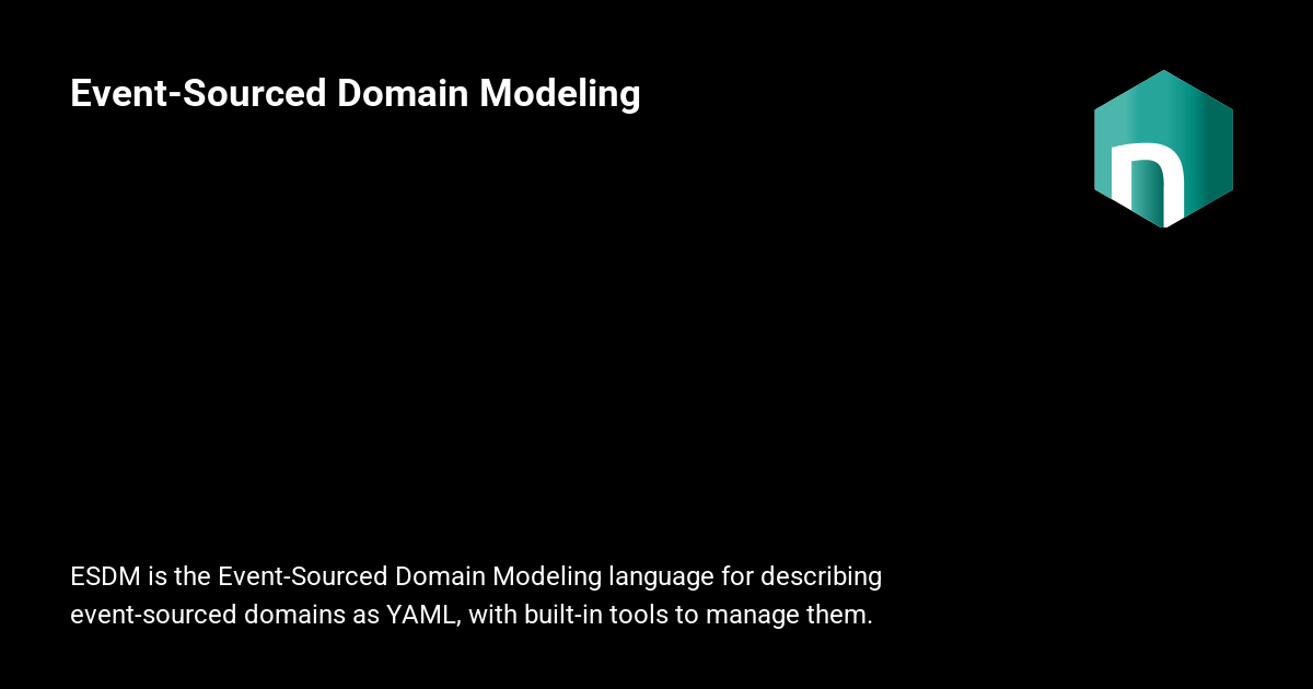 The Event-Sourced Domain Modeling Language Is Now Open-Source